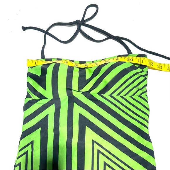 Joe Fresh Green Lightly Padded Removable Halter One Piece Swimsuit Size Small - Picture 8 of 11
